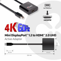 Club3D Adapter MiniDisplayPort > HDMI 2.0 3D 4K60Hz...