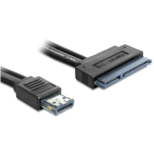 DELOCK SATA-Kabel SATA 22pin -> eSATApd St/St 0.50m