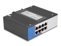 DELOCK Industrie Gigabit Ethernet Switch 8 Port RJ45...