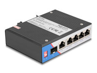 DELOCK Industrie Gigabit Ethernet Switch 4 Port PoE 1 Port R