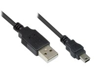Good Connections USB2.0 Kabel A-Mini B5pol. schw. 5m