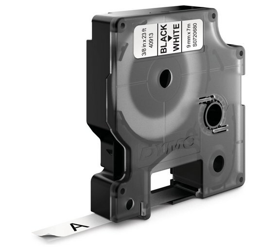 DYMO D1  Schriftband 41913   9mmx7.0m schwarz->weiß
