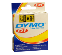 DYMO D1  Schriftband 45018  12mmx7.0m schwarz->gelb