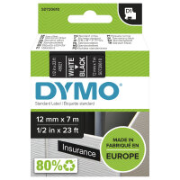DYMO D1  Schriftband 45021  12mmx7.0m weiß...
