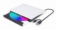 gembird DVW EXT SLIM DVD-USB-031 white USB-C&3.1...