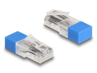 DELOCK RJ45 Stecker mit Abschlusswiderstand 120 Ohm blau