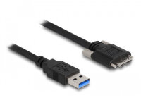 DELOCK USB-A 5 Gbps Kabel St zu Micro-B St, 2 Schrauben 2m