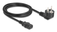 DELOCK Netzkabel ST CEE 7/7 90° -> C13 BU 2m,...