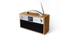 Xoro DAB 250 Internet Radio IR DAB+ BT WLAN Spotify Holzopt.
