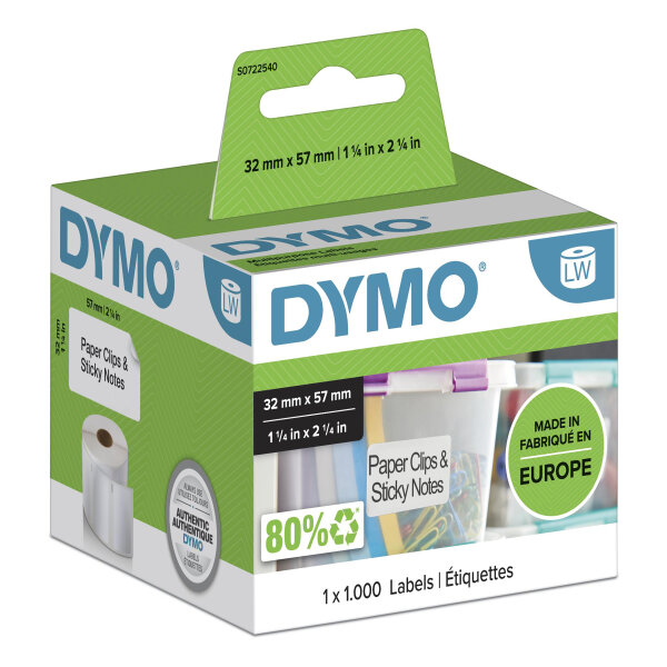 DYMO LW-Vielzwecketiketten         32x57mm     1000St/Rolle