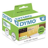 DYMO LW-Adressetiketten  transpar. 36x 89mm  2Rl 260St/Rolle