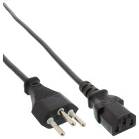 InLine Netzkabel Schweiz 1.8m
