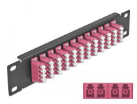 DELOCK 10" LWL Patchpanel 12 Port LC Quad viol. 1 HE...