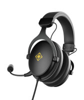 Deltaco Headset Gaming Proteinleder,3,5-mm-Anschluss schwarz