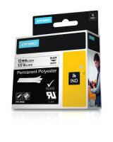 Dymo Band schwarz/weiss 12mm