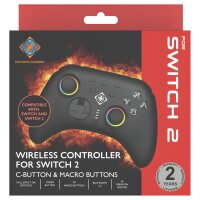 Deltaco Controller 2 C Taste RGB Wireless schwarz Switch