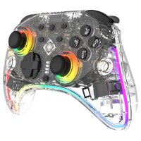 Deltaco Controller 2 C Taste RGB Wireless transparent Switch