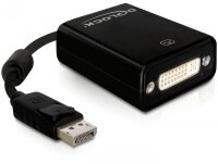 DELOCK Displayport Adapter DP -> DVI(24+5) St/Bu schwarz