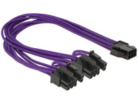 DELOCK Stromkabel 6pin PCIe -> 2x 8pin Bu/St 0.30m...