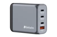 Verbatim GNC-100 GaN Charg. 100W 3xUSB-C PD, 1xUSB-A QC...