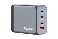 Verbatim GNC-200 GaN Charg. 200W 3xUSB-C PD, 1xUSB-A QC...