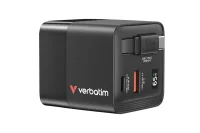 Verbatim Gan Charger 65W 2xUSB-C PD,1xUSB-A, retrac....