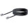 Schwaiger TAE Kabel RJ11 -> RJ11 6P4C 6m schwarz flach