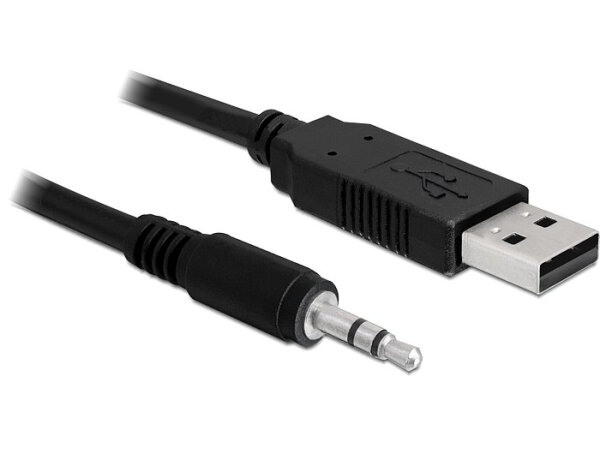 DELOCK USB Kabel A -> 3,5mm 3Pin 1.80m (5 V) TTL