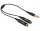 DELOCK Klinkekabel 3,5mm -> 2x 3,5mm St/Bu 0.25m schwarz