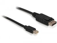 DELOCK Displayport Kabel mini DP -> DP St/St 1.00m sw 4K