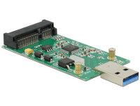 DeLOCK Konverter USB 3.0 Stecker -> mSATA 6Gb/s Full size Female