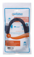 Manhattan USB2.0A/B 5m schwarz