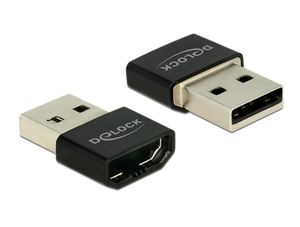 DELOCK HDMI Adapter A Buchse > USB Typ-A Stecker schwarz