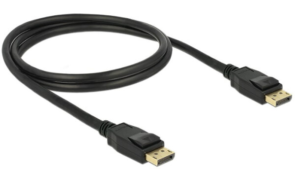 DELOCK Displayport Kabel DP -> DP St/St 1.00m schwarz 4K