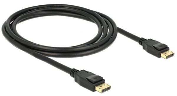 DeLOCK Displayport 1.2 Kabel 4K fähig 2x DP Stecker 2m schwarz