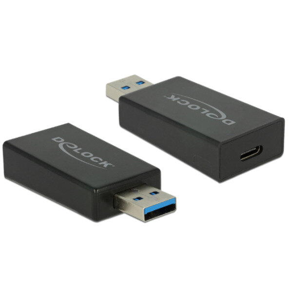 DELOCK USB3.1 Adapter C -> A Bu/St schwarz