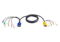 ATEN PS/2-KVM-Kabel mit 3-in-1-SPHD und Audio - 3 m