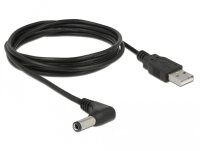 DELOCK Stromkabel USB > DC 5.5x2.5 90° St/St 1.5m