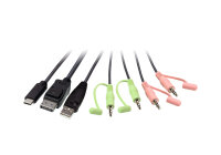 ATEN 2-Port USB-C Displayport Hybrid Kabel für KVM