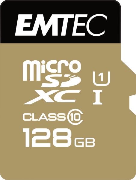 Emtec mSD 128GB UHS-I U1 EliteGold + Adapter