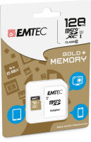 Emtec mSD 128GB UHS-I U1 EliteGold + Adapter