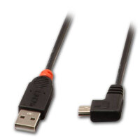 Lindy 31972 USB Kabel USB 2.0 2 m USB A Mini-USB B Schwarz