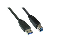 GC USB 3.0 Typ-A/B 1m schwarz