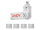 Lindy 40454 Schnittstellenblockierung Schnittstellenblockierung + Schlüssel USB Typ-A Weiß Acrylnitril-Butadien-Styrol (ABS) 5 Stück(e)