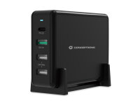 CONCEPTRONIC Ladegerät 4Port 3xUSB-A/1xC Desk...