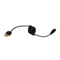 Logilink USB Kabel A -> micro B St/St retractable,...