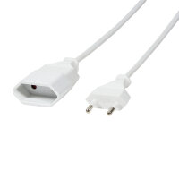 Logilink Netzkabel Euro CEE 7/16 Stecker zu Dose, 2m,...