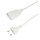 Logilink Netzkabel Euro CEE 7/16 Stecker zu Dose, 2m, Weiß