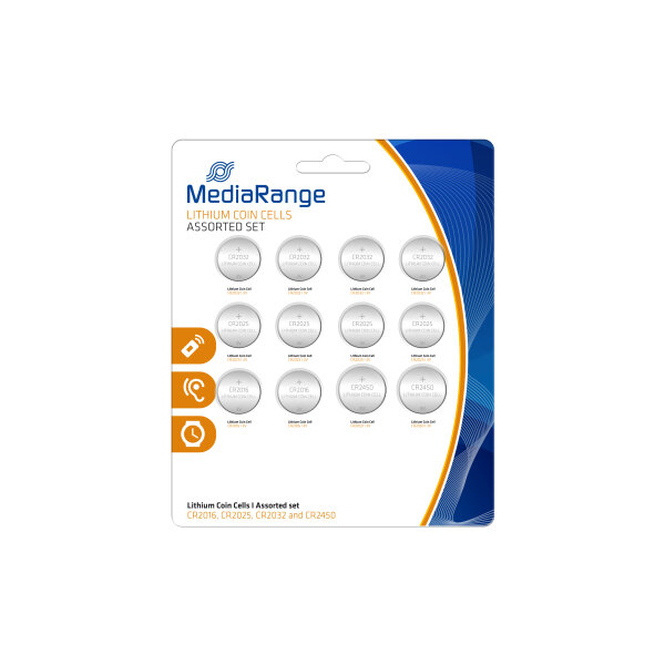 MediaRange Batterie Knopfzelle-Set Lithium 12Stk.