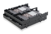 Einbaurahmen IcyDock  4x6,3cm HDD/SSD für externen 5,25"